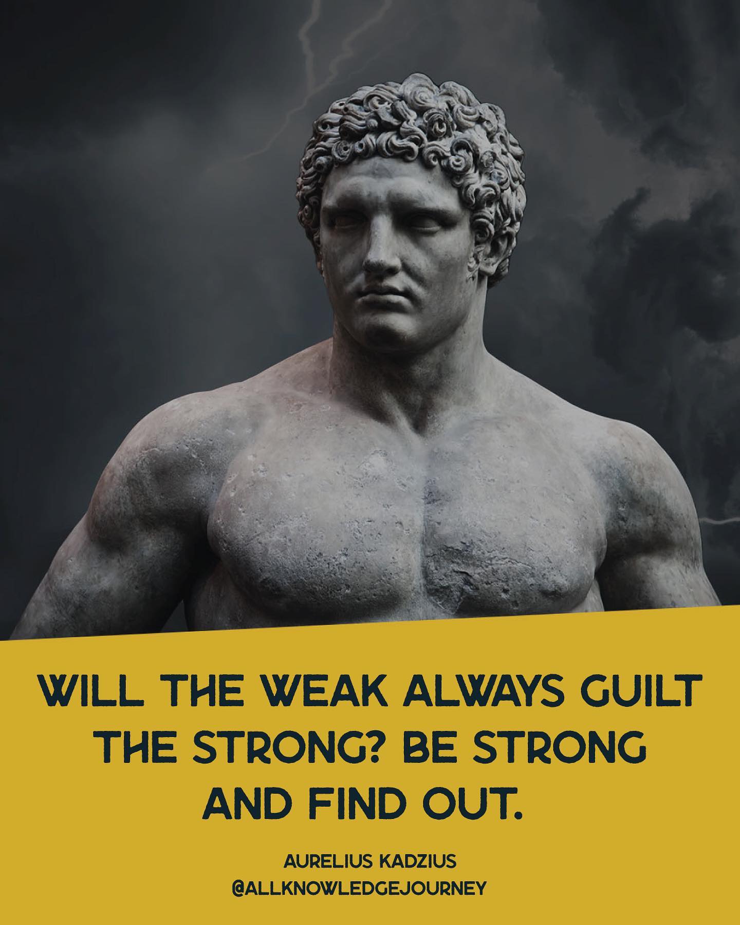 Will the weak always guilt the strong? Be strong and find out