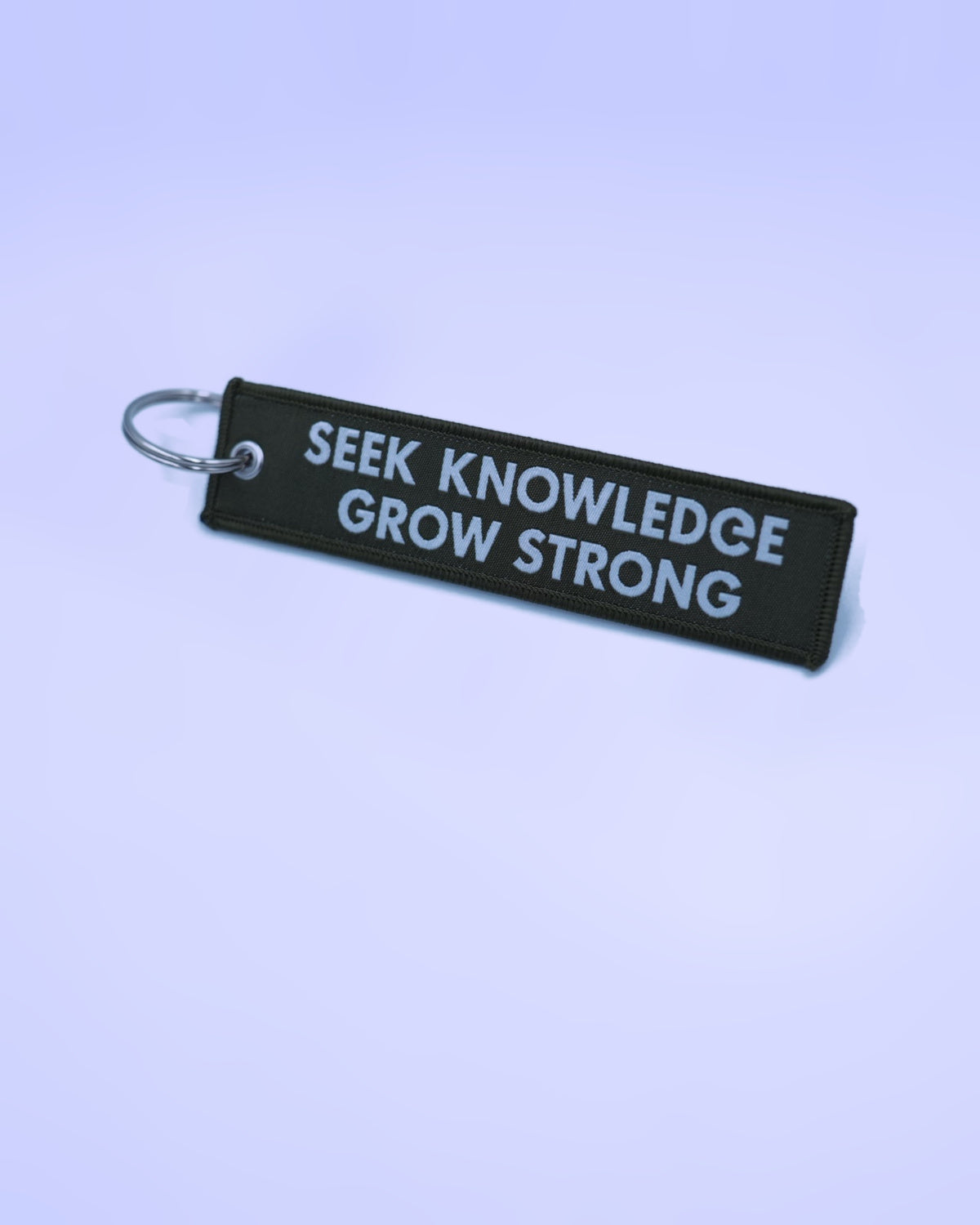 Woven Keychain - Seek Knowledge Grow Strong