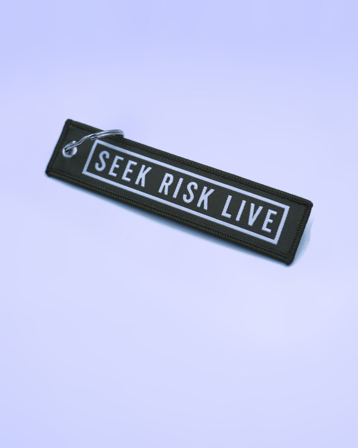 Woven Keychain - SEEK. RISK. LIVE.