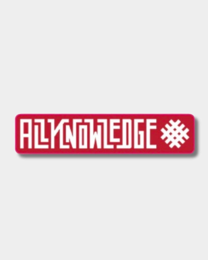 All Knowledge Red Box Logo Sticker