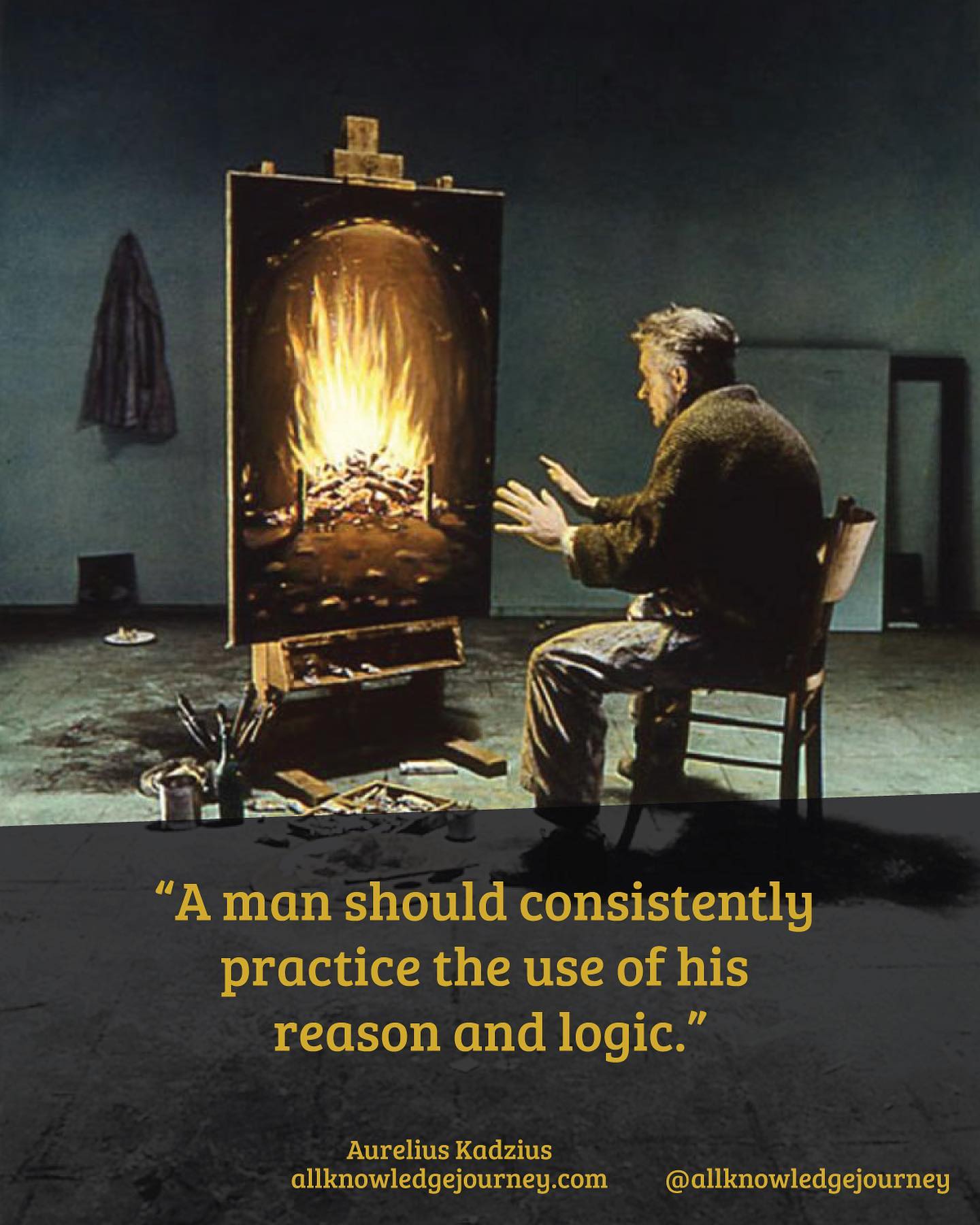 A man should consistently practice the use of his reason and logic. You will need both to navigate the emotional traps to control you, and there are many.