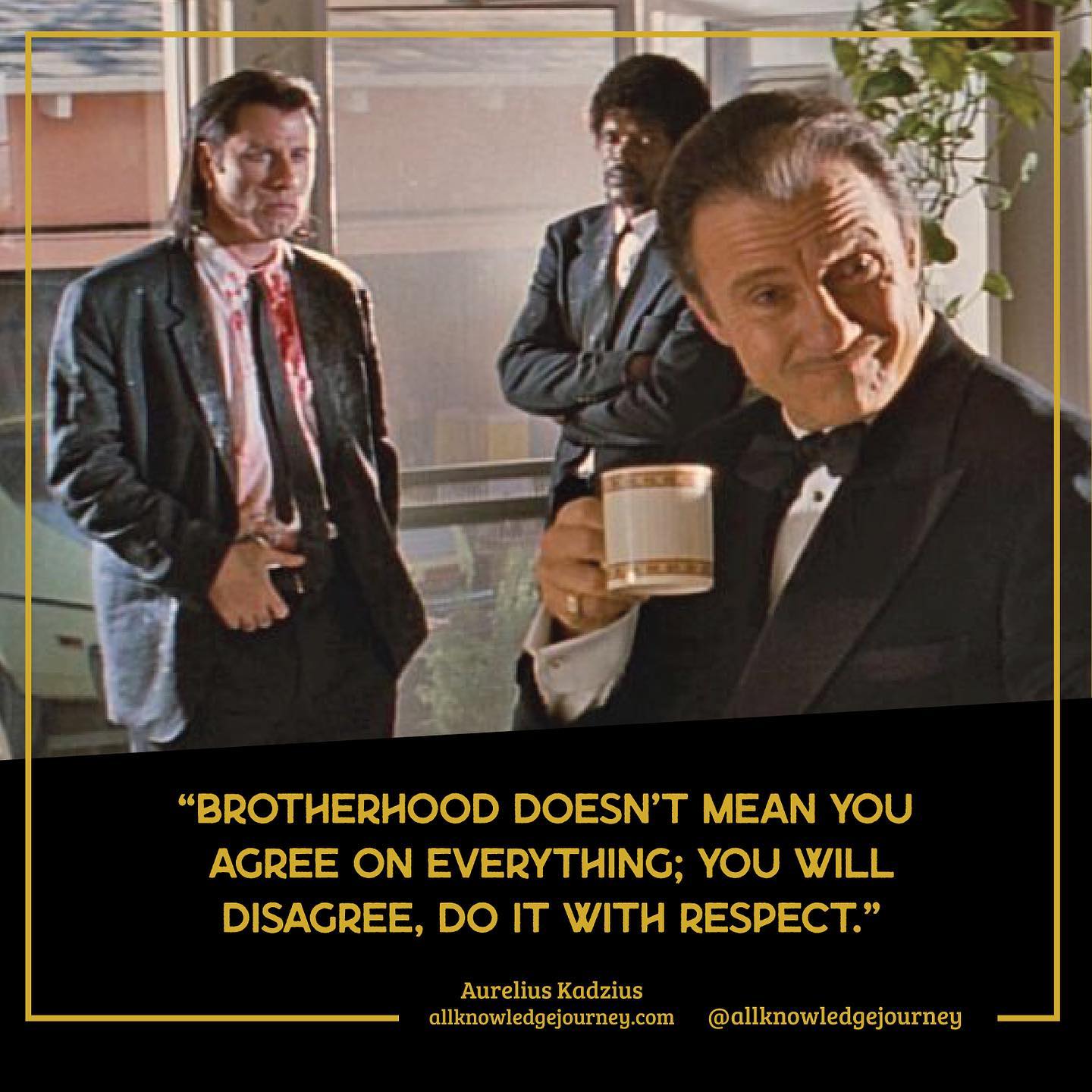 Brotherhood doesn't mean you agree on everything