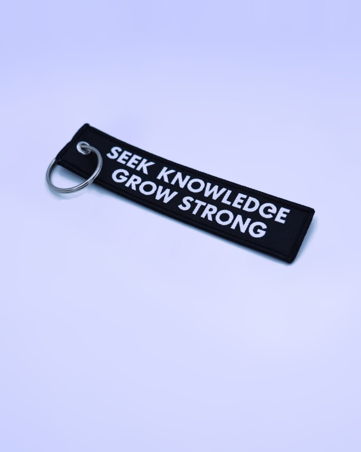 Woven Keychain - Seek Knowledge Grow Strong