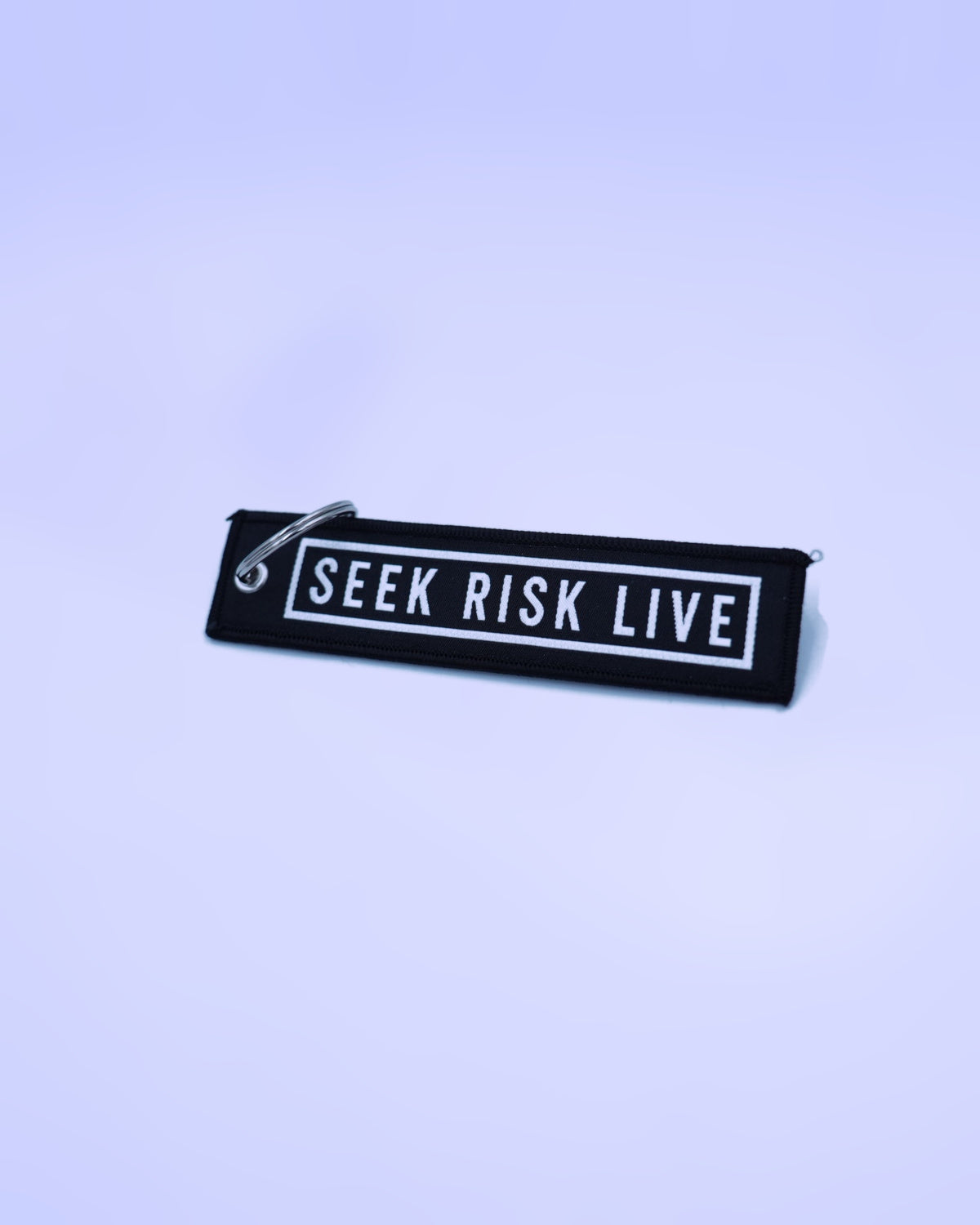 Woven Keychain - SEEK. RISK. LIVE.