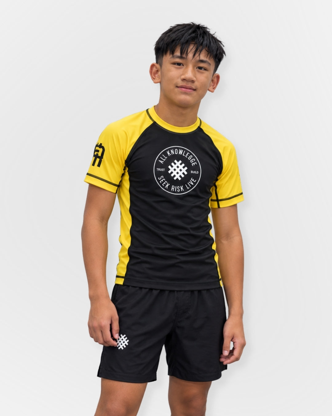 AK Youth Ranked Jiu-Jitsu Rashguard - Yellow