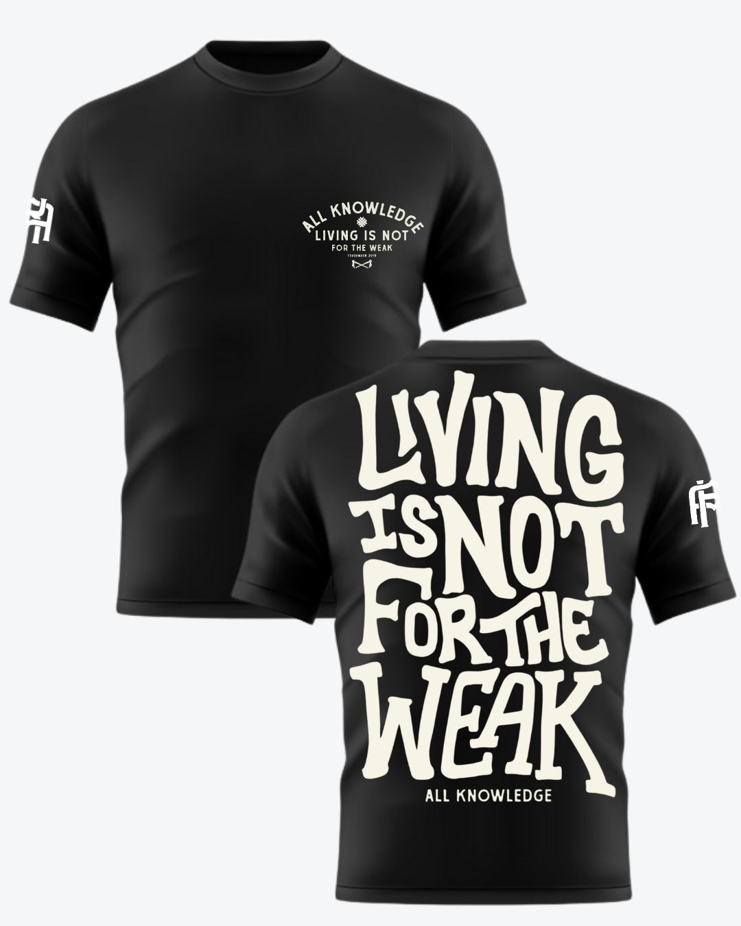 Living Is Not for the Weak BJJ Rashguard - All Knowledge Journey
