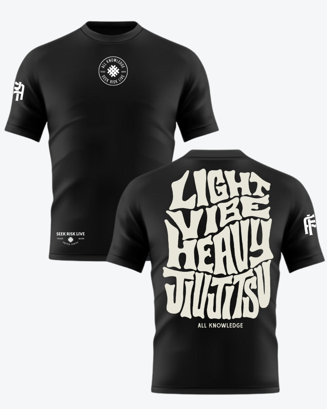 Light Vibe Heavy BJJ Rashguard – Bold & Loud - All Knowledge Journey
