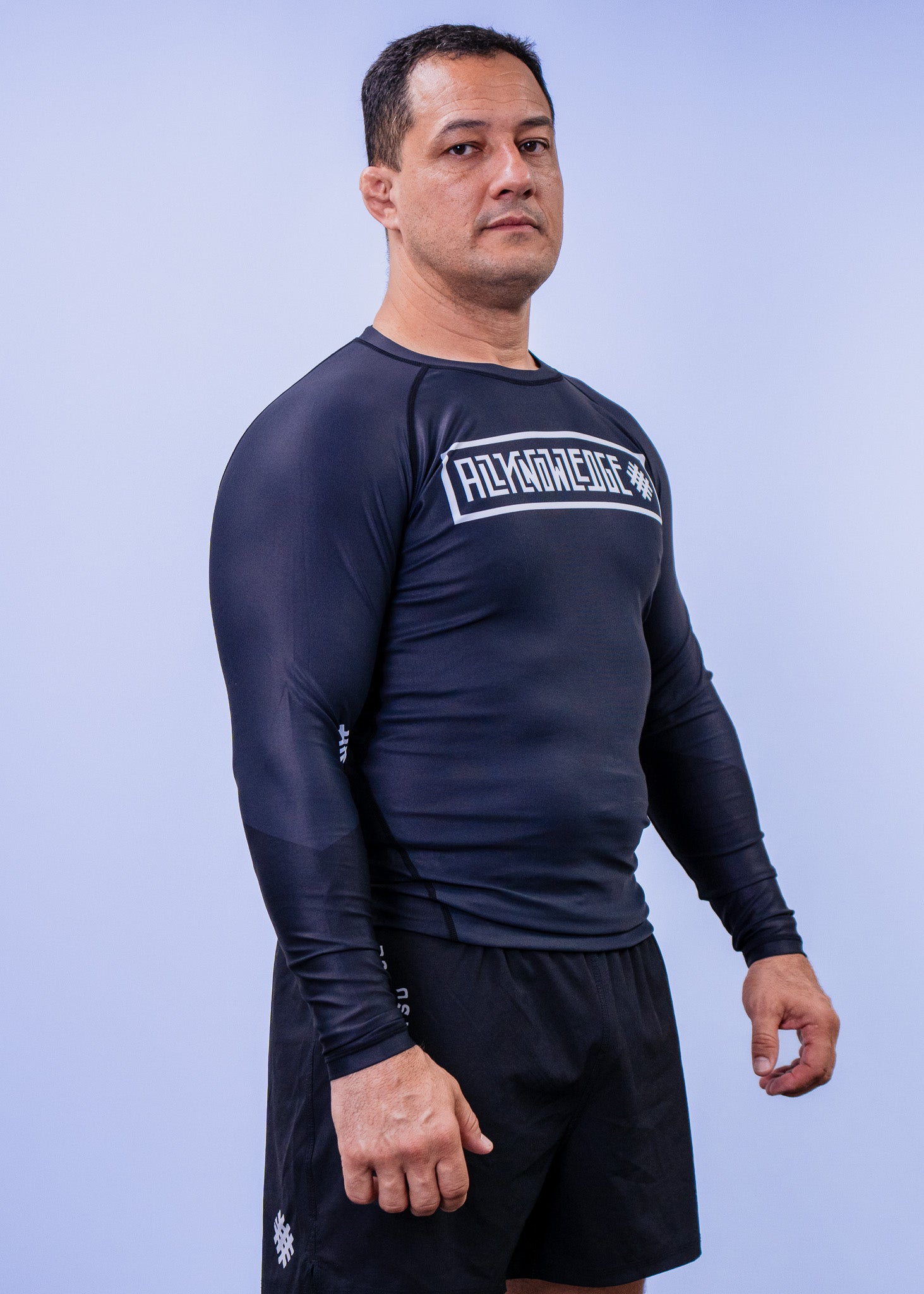 Black Long Sleeve  Rashguard - Leonel Marra