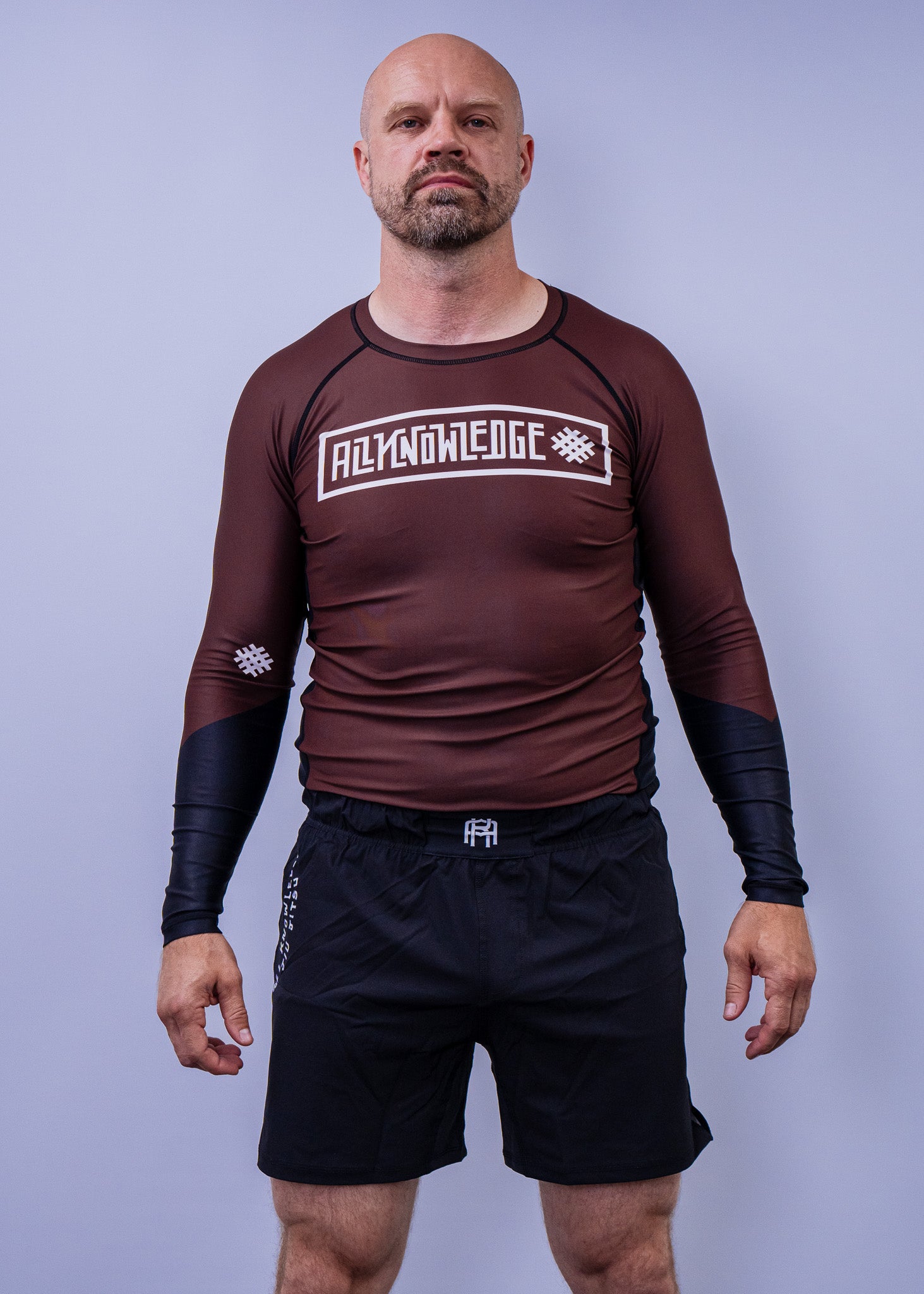 Brown Jiu-Jitsu rashguard IBJJF Legal