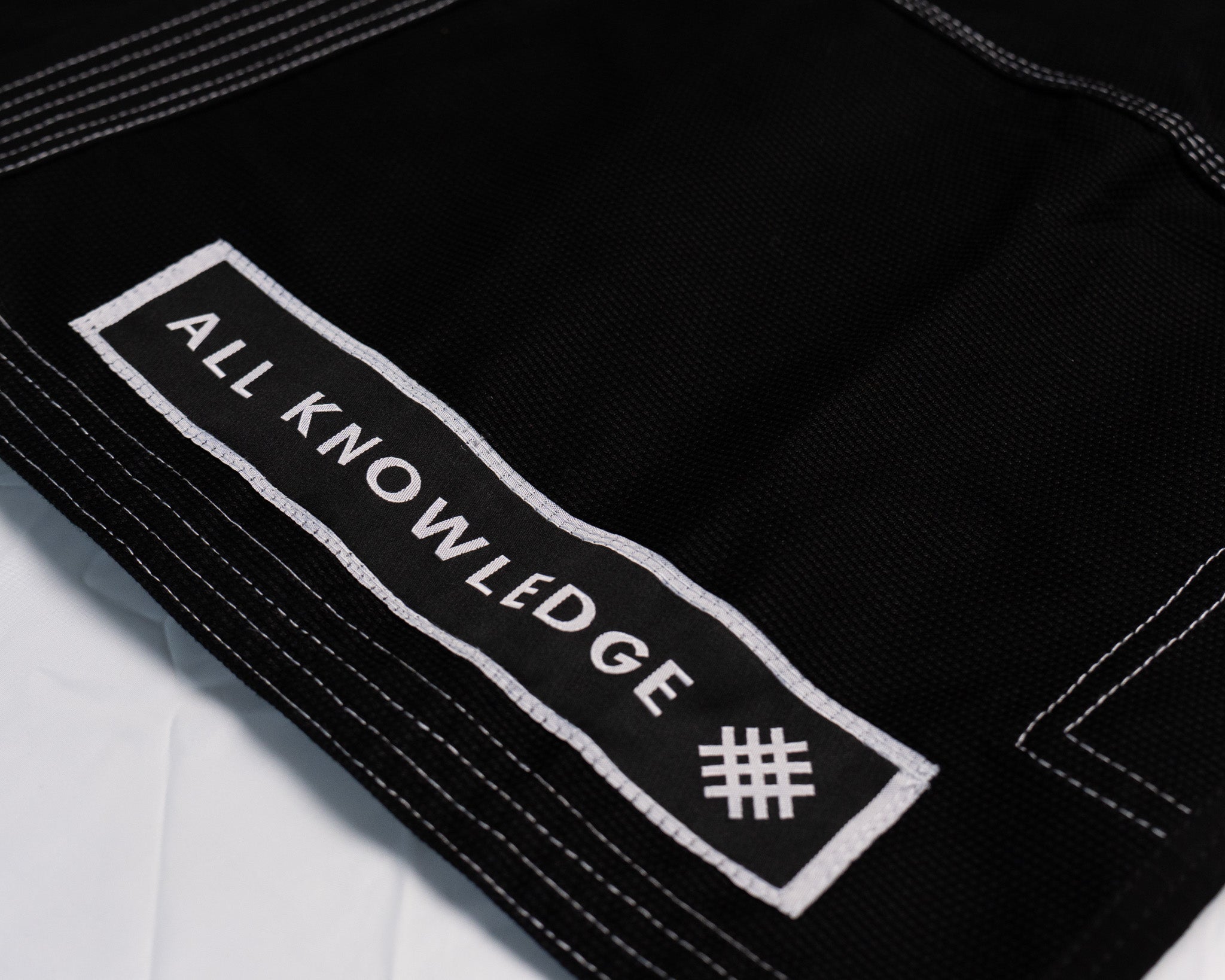 Black  Kimono  with 'All Knowledge' patch - veteran-owned Brand