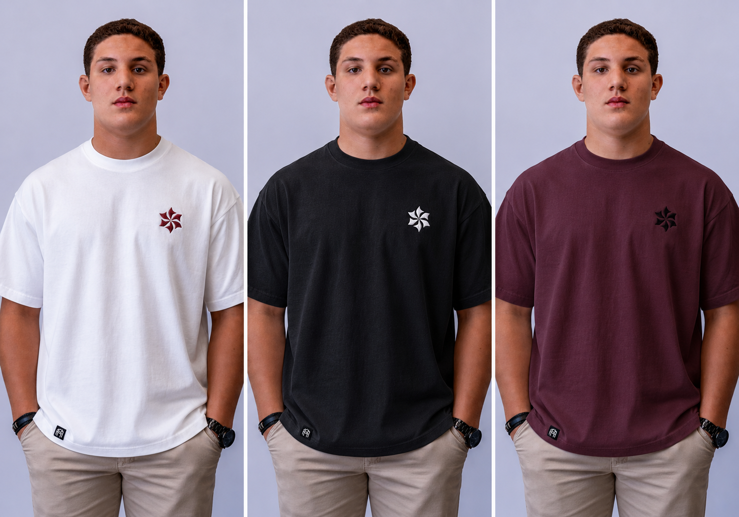 Six Blades Origins  | Oversized Heavyweight Tee (white) — Preorder