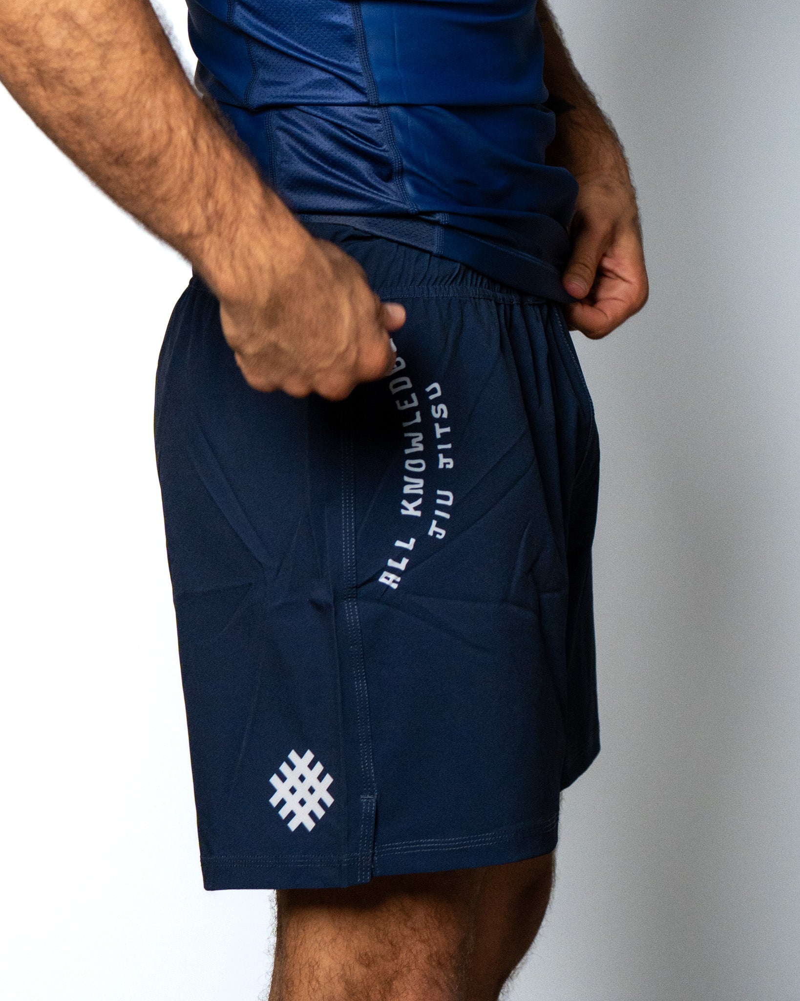 blue lightweight BJJ Shorts IBJJF legal for blue belt