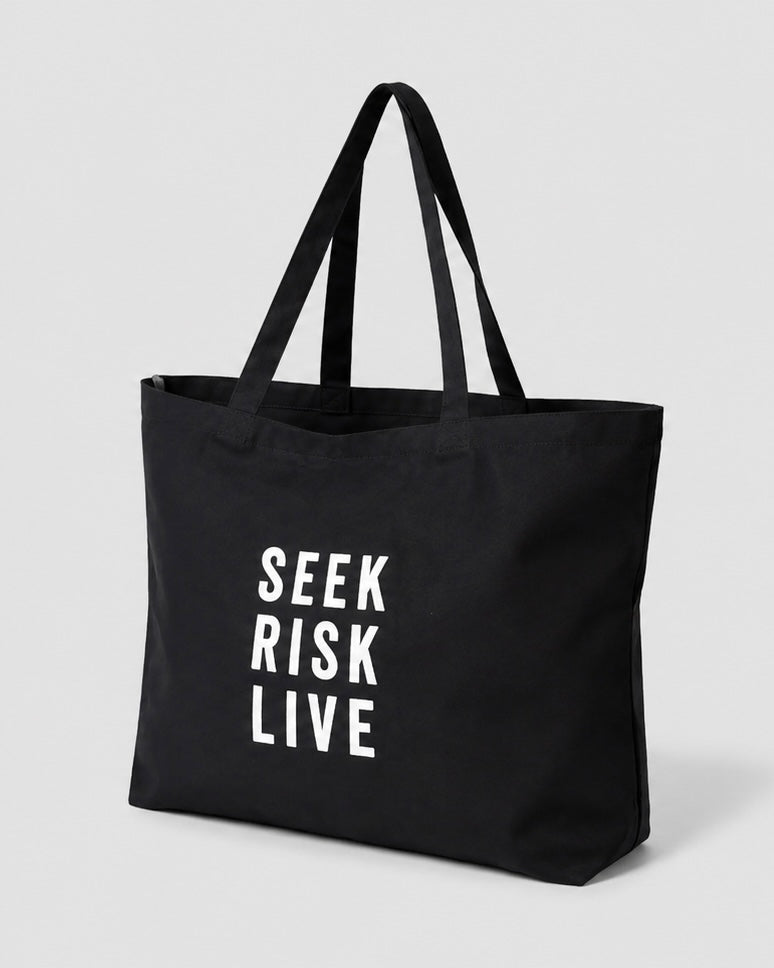 All Knowledge Oversized Tote Bag – Black