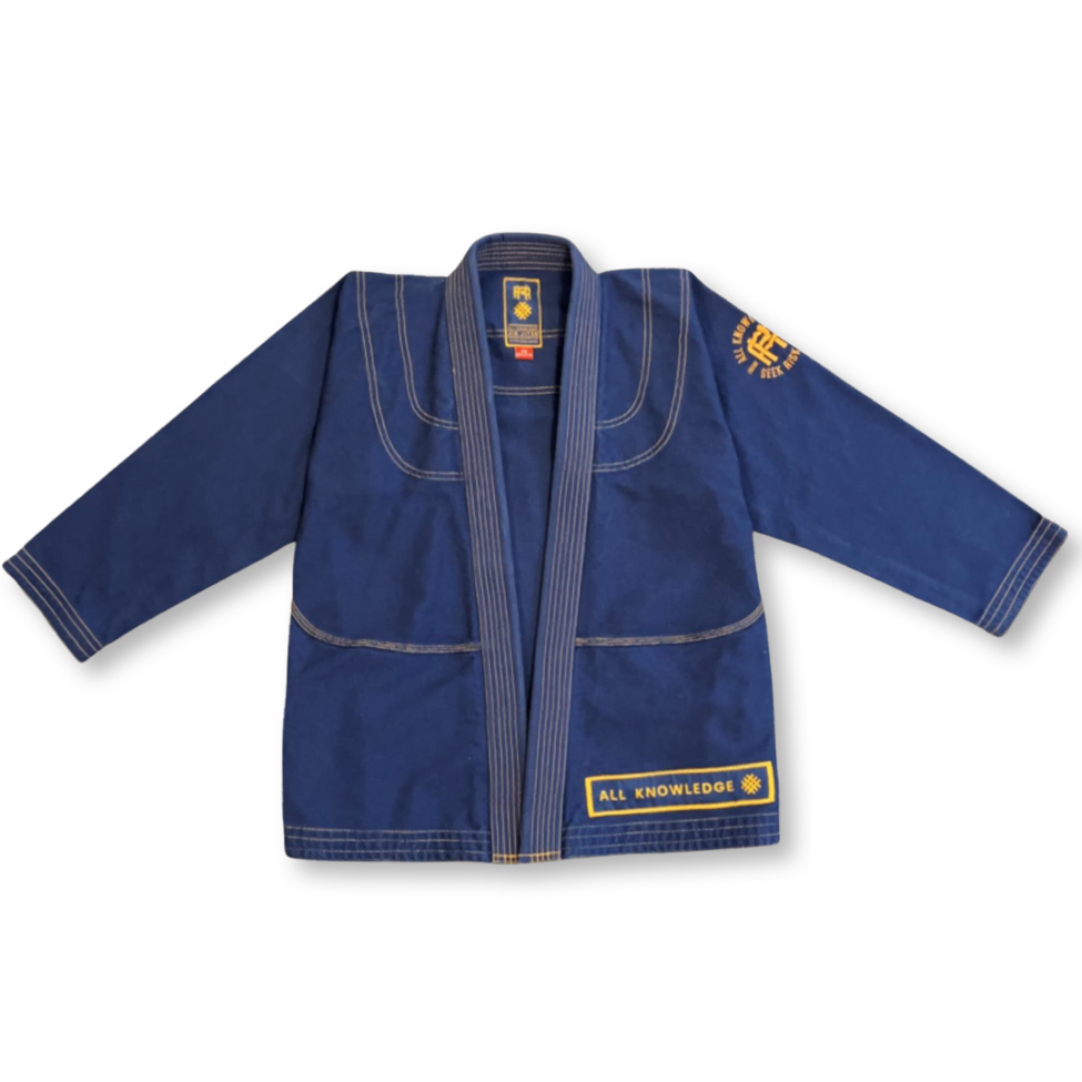 Navy blue all knowledge Gi top