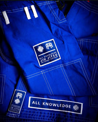 Blue martial arts uniform