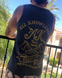 All Knowledge "Seek Risk Live" Mens Tank Top