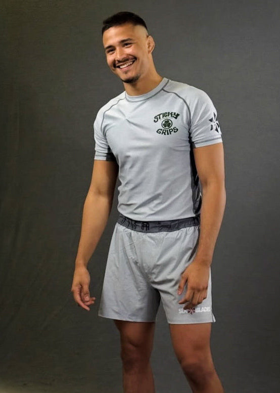 Felipe Costa No Gi Jiu-JItsu main character Austin Rashguard and short sticky grip