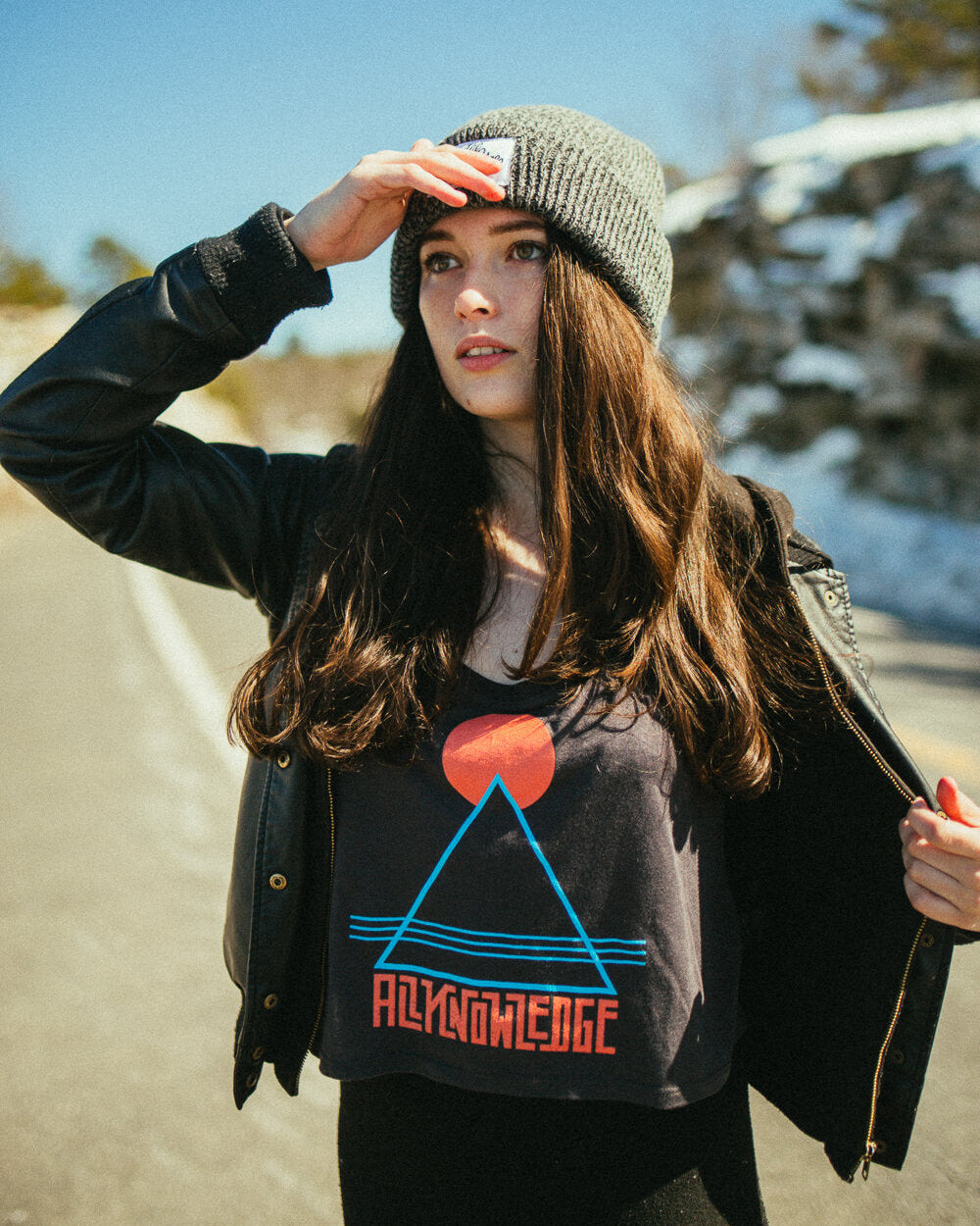 All Knowledge Retro Tank Crop Top | Women's Apparel