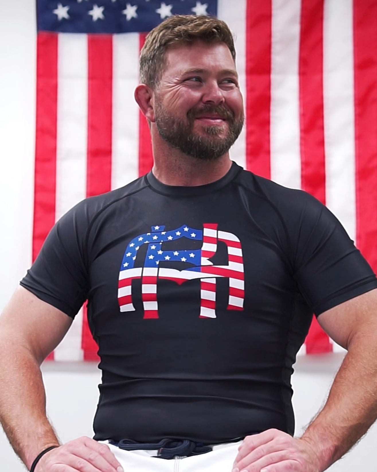 AK Patriot Rashguard Jiu-Jitsu American flag