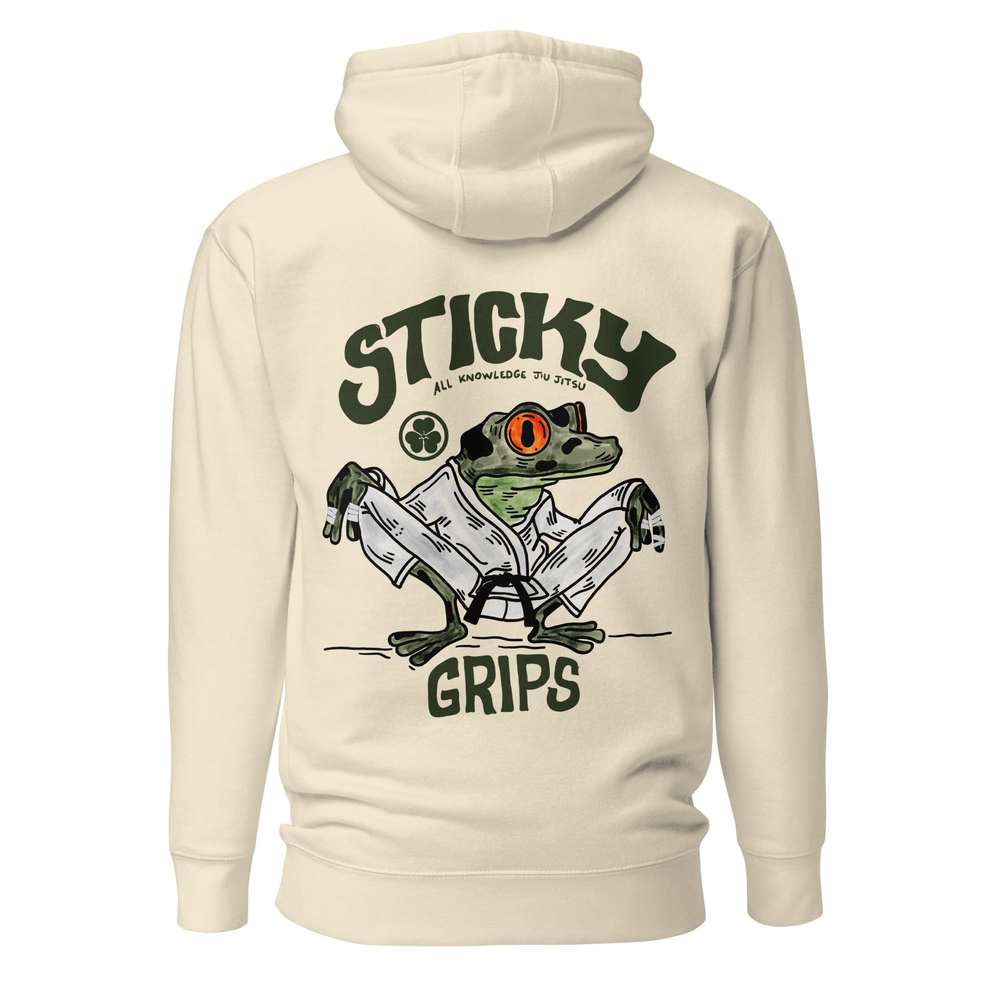 Sticky Grips BJJ Hoodie - All Knowledge Journey
