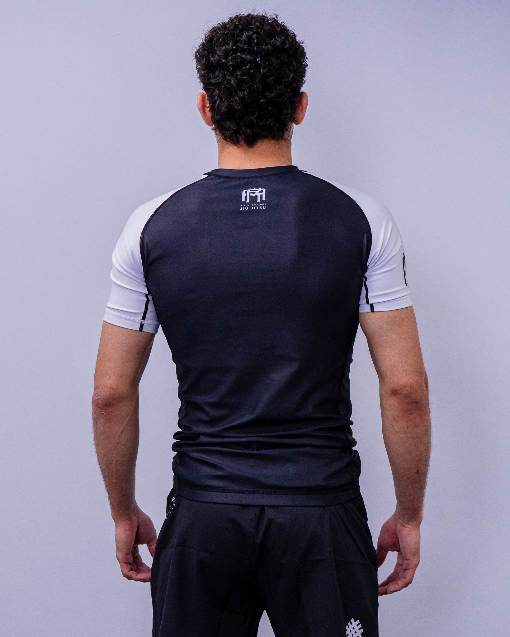 AK Ranked Short Sleeve Jiu-Jitsu Rashguard - White