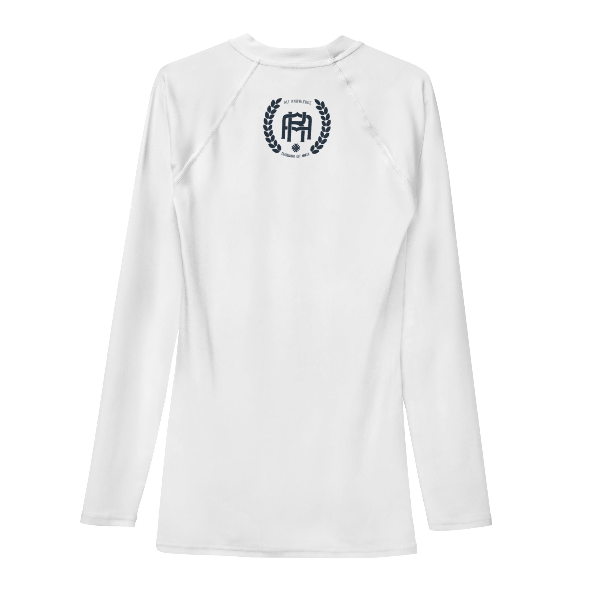 AK Wreath Long Sleeve Jiu-Jitsu Rashguard - All Knowledge Journey
